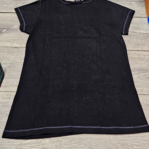 Fairy by Trick Vintage Y2k Goth Fairy Women's Black Angel Graphic Tee - Picture 7 of 8